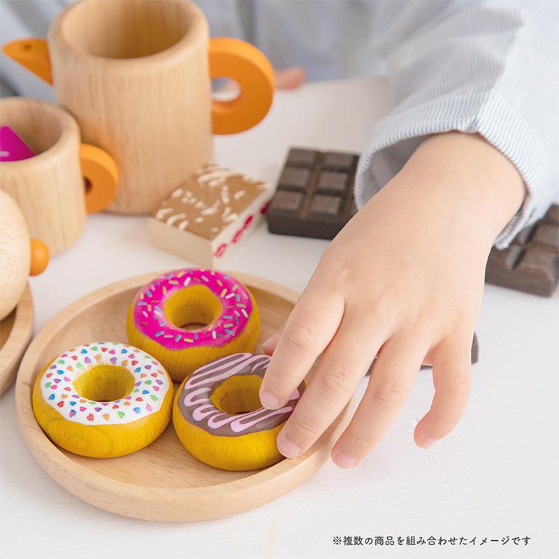 Erzi ドーナツセット エリツィ エルツィ 木のおもちゃ デザート お菓子 