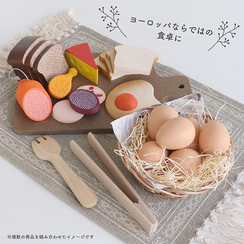 Eriさま　セット Erzi（エルツィ） めだまやき エリツィ 木のおもちゃ 食材 目玉焼き
