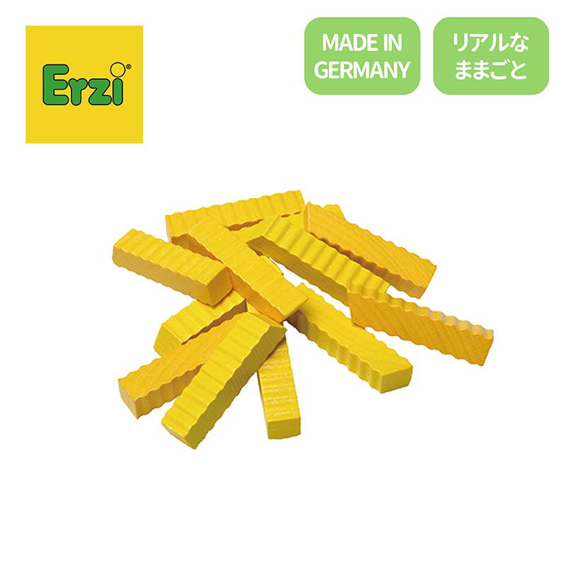 Erzi（エルツィ） フライドポテト おままごと 木製 波型カット 12本