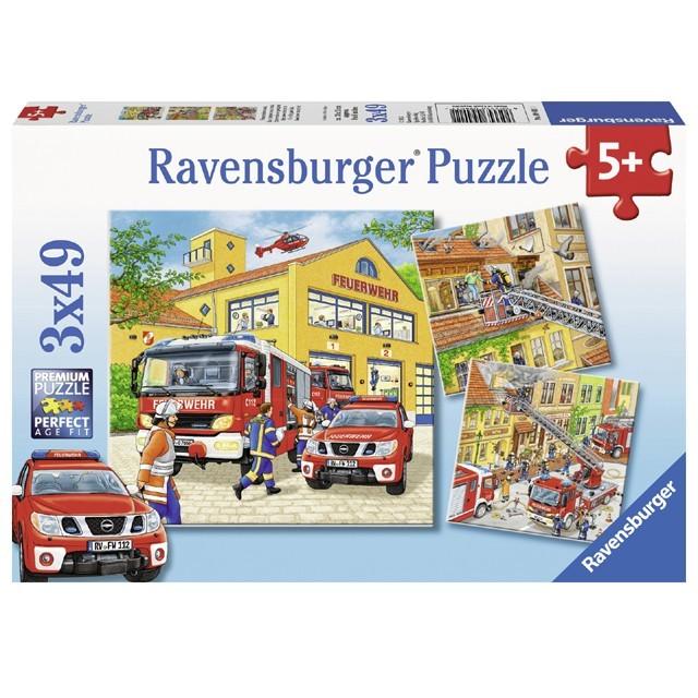 消防車の仕事 49ピース 3 ジグソーパズル お子様向けパズル 知育玩具 ラベンスバーガー Ravensbuger Brio ブリオ A ファースト家具 1st Kagu 通販 Yahoo ショッピング