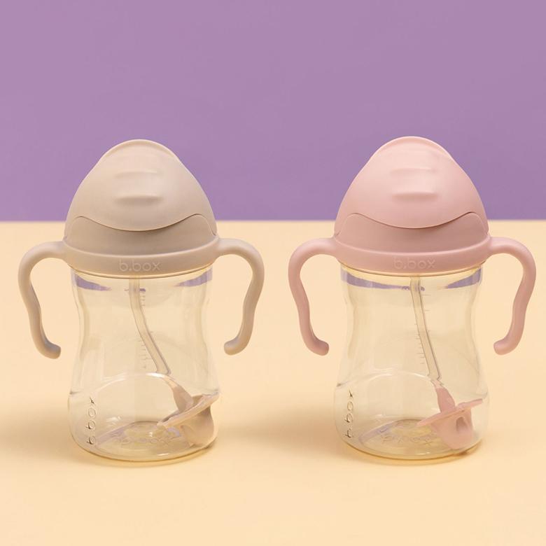 UBMOM ストローカップ PPSU 200ml パープル b.box（ビーボックス） PPSU シッピーカップ デラックス 240ml おもり