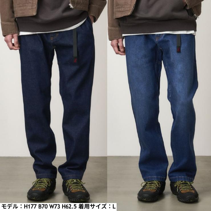 メンズ GRAMICCI デニムパンツ ウェビングベルト GMP5-SJP05