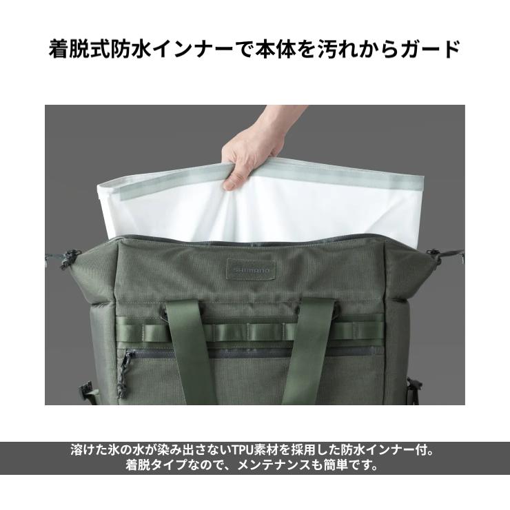 シマノ BA-001Z クーラーバッグ PRO M 18L 2026モデル 真空パネル 高断熱 撥水 防汚 ソフトクーラー 保冷バッグ SHIMANO 正規品の画像