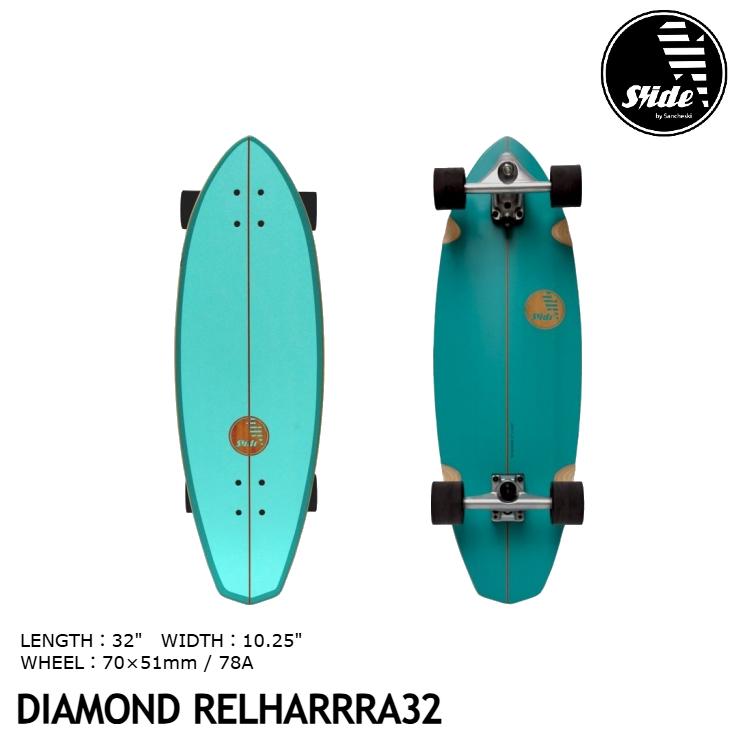 SLIDE SURFSKATEBOARDS (スライド) DIAMOND RELHARRRA 32インチ 