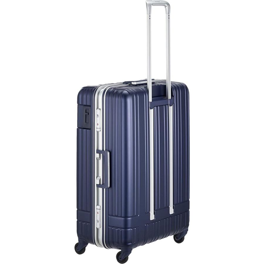 送料無料お手入れ要らず ハンズプラス スーツケース h+ライトシリーズ フレームNV 78L 70 cm 4.8kg ネイビー  hi-tech.boutique
