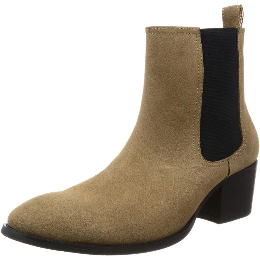 福袋セール レッドカバー Cm 27 ベージュスエード 9932 メンズ本革サイドゴアヒールアップブーツ ブーツ Dagl Tg