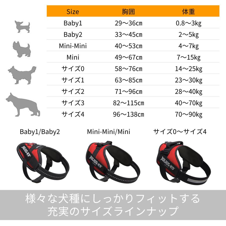 【ラベルプレゼント抽選実施中】Julius-K9 ユリウスケーナイン IDCパワーハーネス Miniサイズ 小・中型犬用 正規代理店｜1stdogcafe｜11