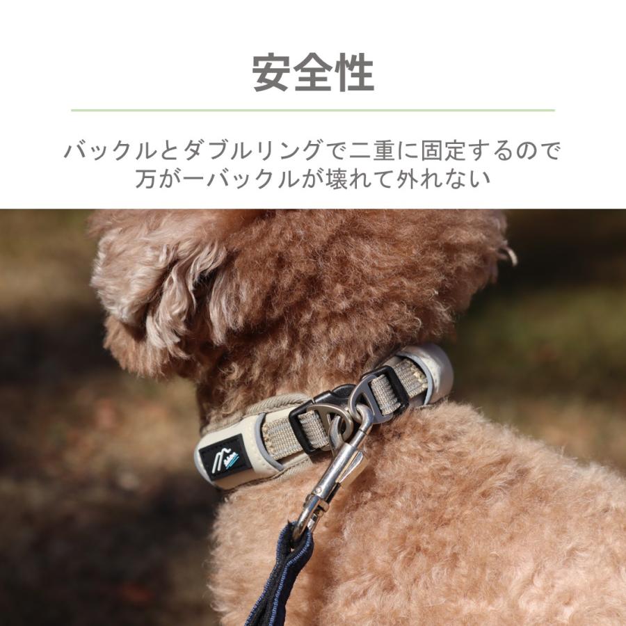 Hakusan]愛犬の首に優しくフィットするダブルリング首輪【ゼロ