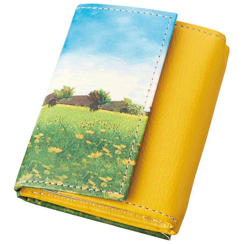 立ち猫 希望の立ち猫 【のし包装不可商品】三つ折れコンパクト財布