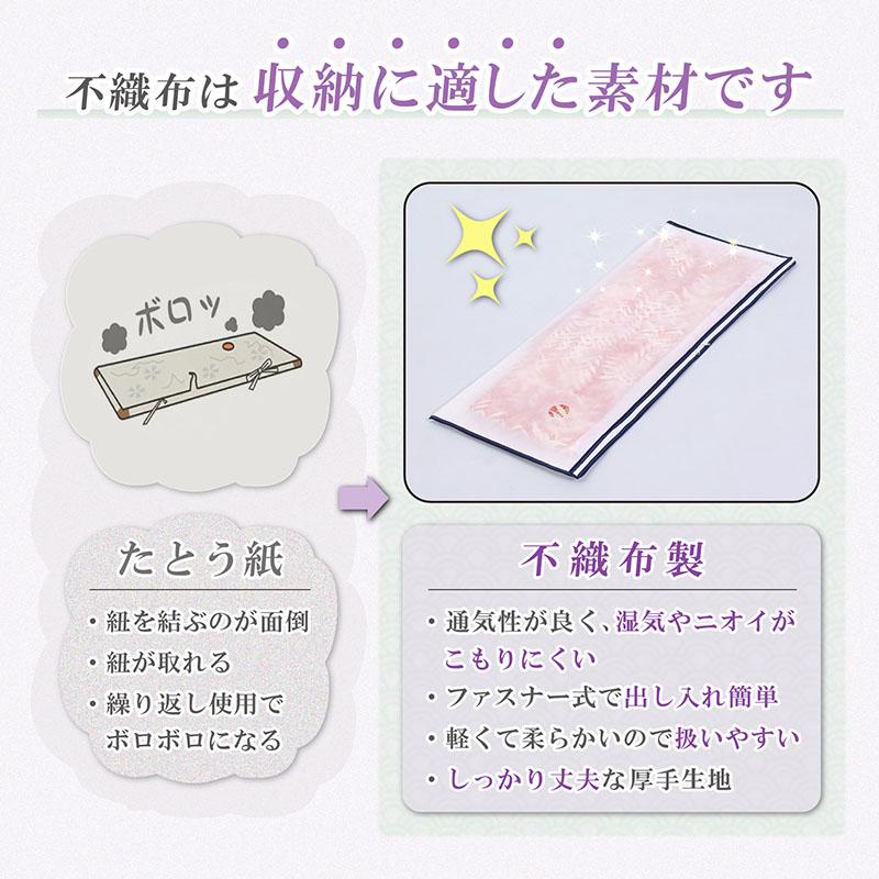 アストロ公式 製品保証付き 着物収納袋 5枚組 透明窓 たとう紙 畳紙 2