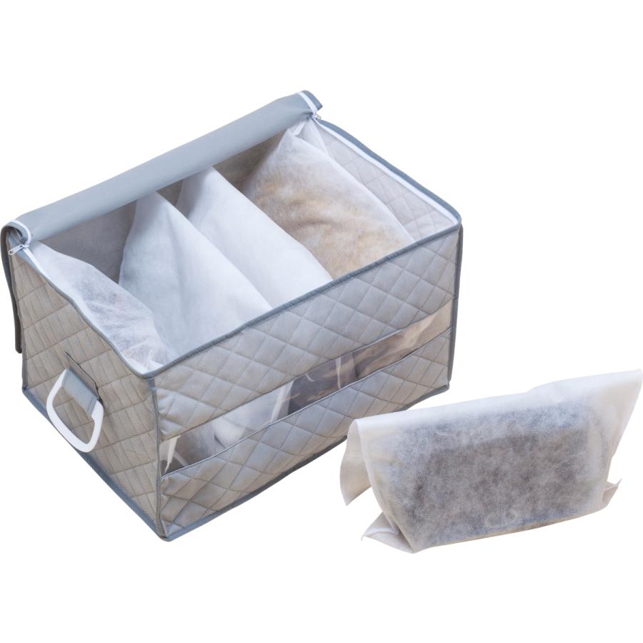 アストロ バッグ収納ケース グレー 不織布 収納袋5枚付き 仕切り付き 179 06 大口注文対応可 在庫要確認 179 06 アストロ Official Shop ヤフー店 通販 Yahoo ショッピング