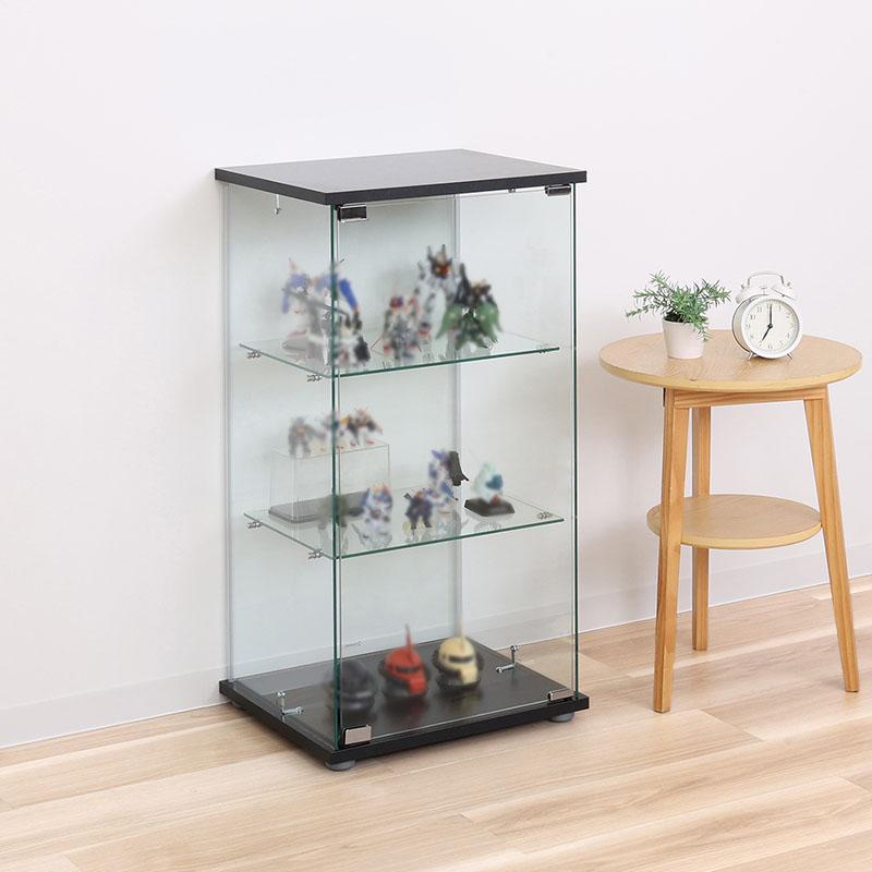 コレクションケース 3段 フィギュアケース 高さ86cm 強化ガラス 全面