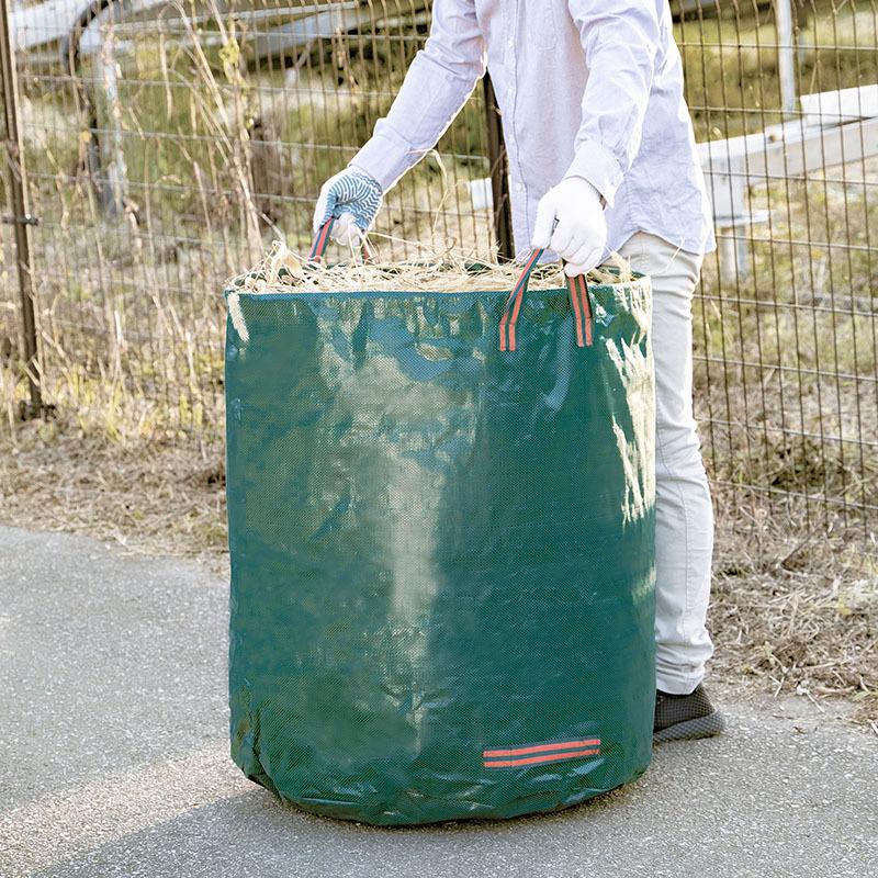 ガーデンバッグ 272L 落ち葉 袋 自立 持ち手付き ワイヤー付属 ガーデンバッグ 272L 落ち葉 袋 自立 持ち手付き ワイヤー付属