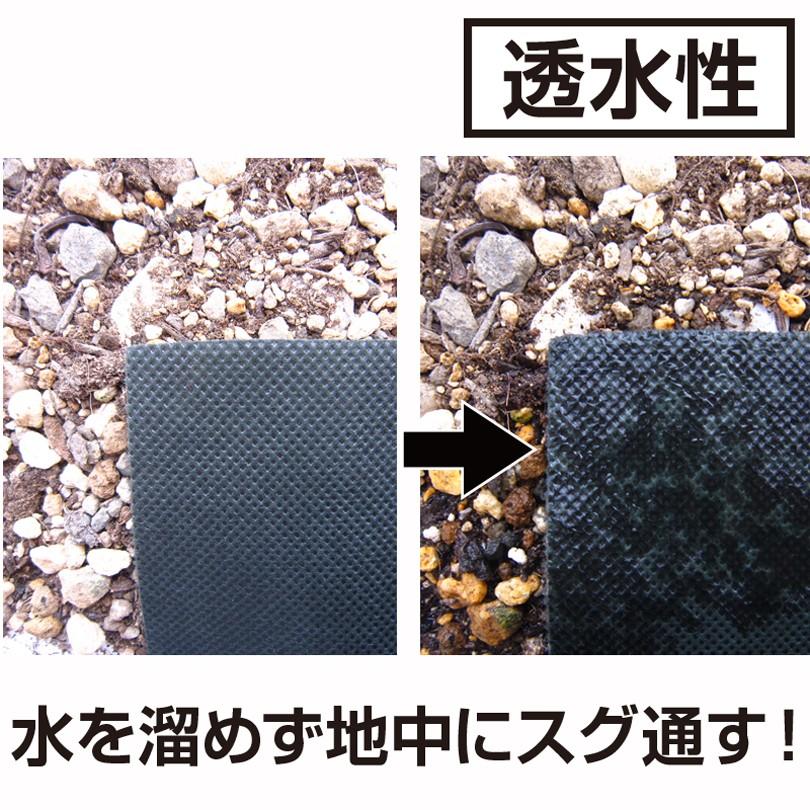 アストロ公式 製品保証付き 園芸用防草シート 1×5m グリーン 除草