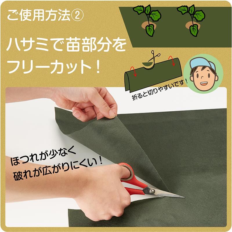 アストロ公式 製品保証付き 防草シート 0.5×20m 畝用 除草シート