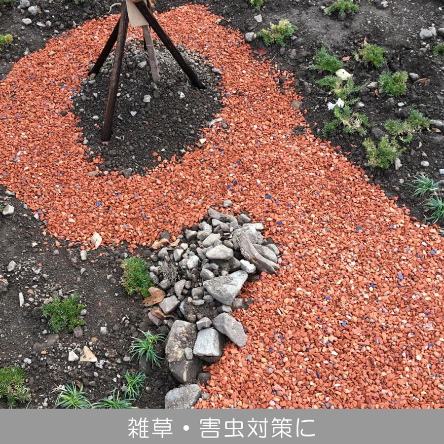 瓦チップ 来年の草刈り不要 瓦チップ 来年の草刈り不要