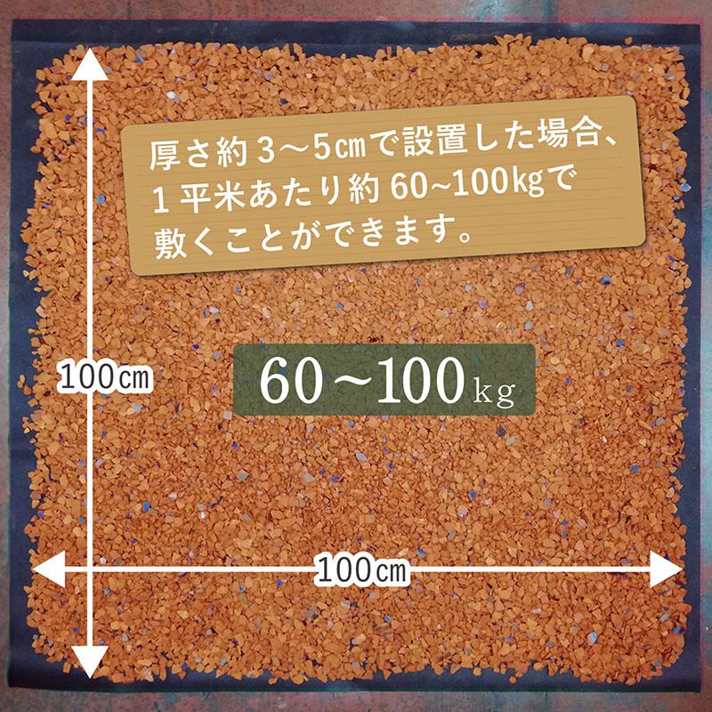 アストロ公式 製品保証付き 国産瓦チップ 15kg ブラウン 庭 敷石 砂利