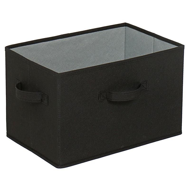 収納ボックス 不織布製 1個 カラーボックスにぴったり ブラック×グレー 容量20L アストロ 606-67｜1storage｜09