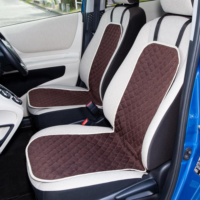 アストロ公式 製品保証付き カーシート 2枚組 ブラウン メッシュ生地 