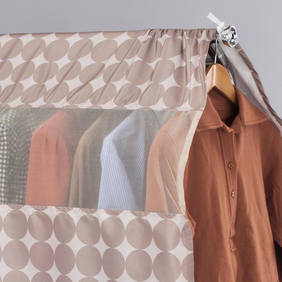 ハンガーラックカバー 洗える ポリエステル製 サークル柄 幅90cm ウォッシャブル 固定紐付 衣類カバー 洋服 収納 アストロ 611 07 611 07 アストロ Official Shop ヤフー店 通販 Yahoo ショッピング