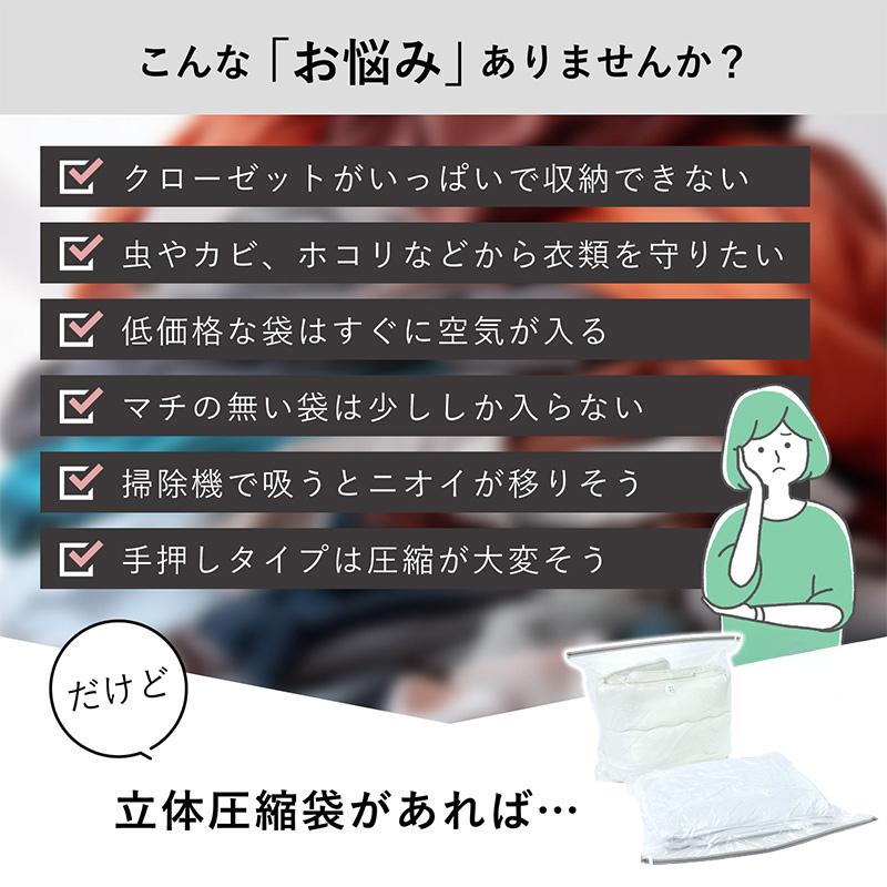 敷布団圧縮袋 マチ付き 97.5×80cm シングルサイズ 底マチ62cm 軽寝具 布団 圧縮袋 クローゼット 押入れ 衣替え 引越し 収納 アストロ 623-53 |  | 02