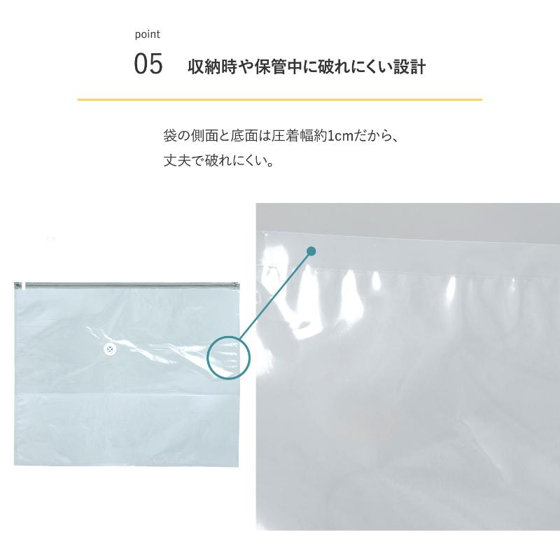 敷布団圧縮袋 マチ付き 97.5×80cm シングルサイズ 底マチ62cm 軽寝具 布団 圧縮袋 クローゼット 押入れ 衣替え 引越し 収納 アストロ 623-53 |  | 07