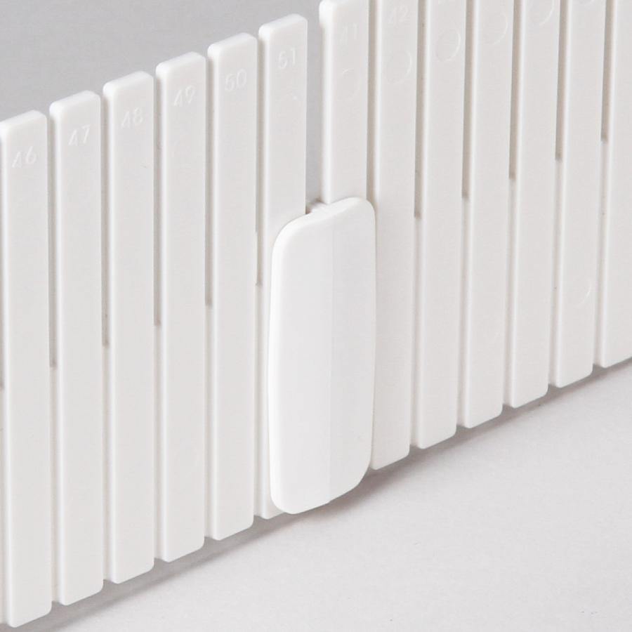 仕切り板用パーツ 12個組(固定用・連結用各6個) ホワイト 固定 連結