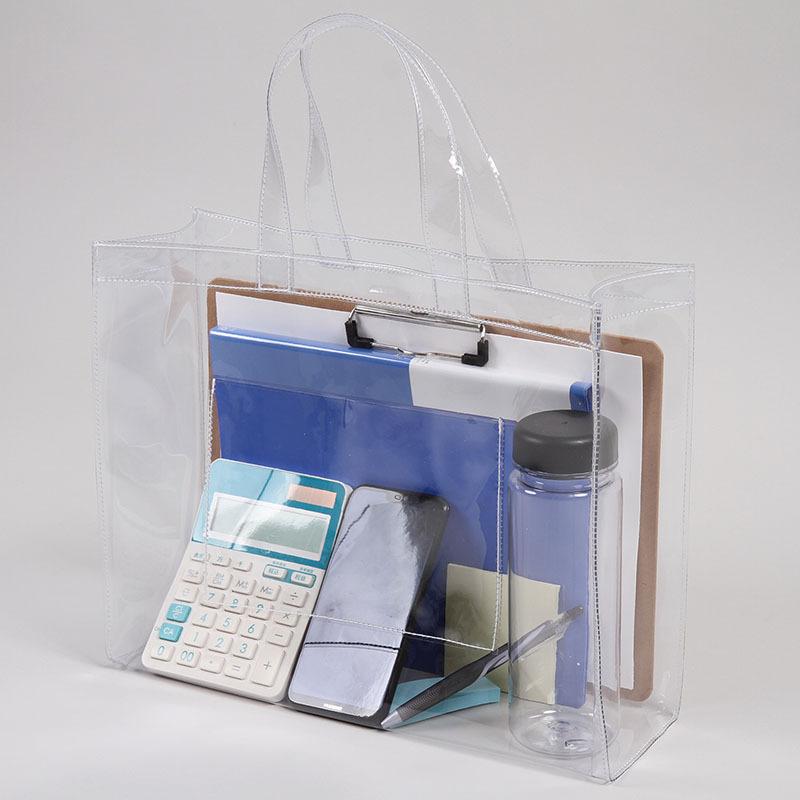 BABYL ビニール　バック ビニールバッグ A4サイズ対応 トートバッグ 透明 クリアバッグ プール