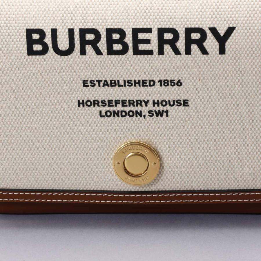 バーバリー BURBERRY ショルダーバッグ ナチュラル 8055220 112818 A3712 ホースフェリー ショルダー クロスボディ コットン｜1ststreet｜07