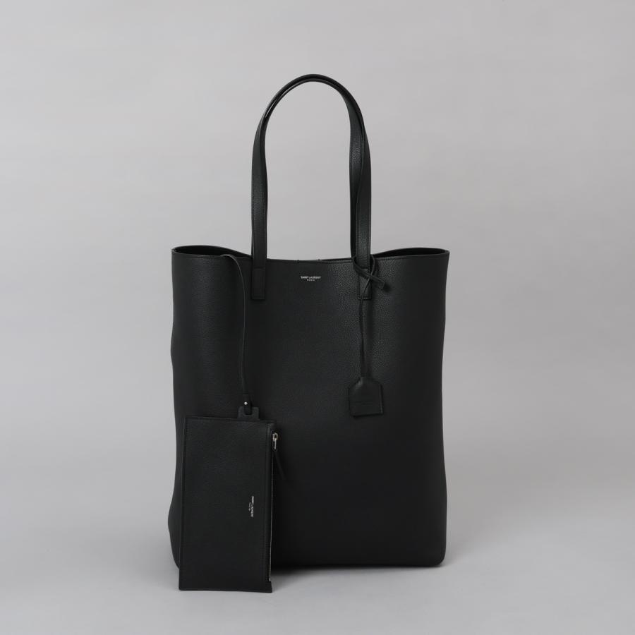 SAINT LAURENT サンローラン トートバッグ ブラック ポーチ付 SAINT LAURENT サンローラン トートバッグ ブラック ポーチ付