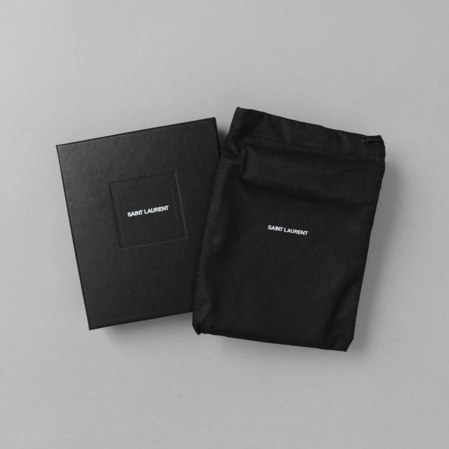 SAINT LAURENT サンローラン 2つ折財布 ブラック 財布 ロゴ SAINT LAURENT サンローラン 2つ折財布 ブラック 財布 ロゴ