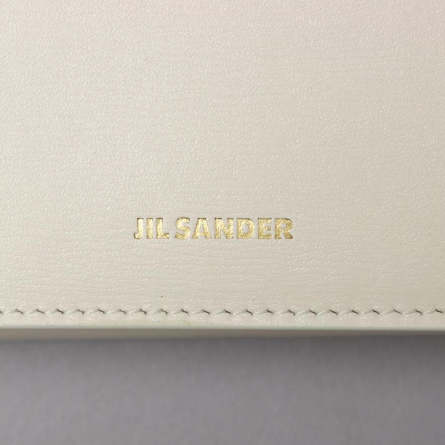 買い半額 ジルサンダー JIL SANDER 3つ折財布 アイボリー 小銭入れ付 ミニ財布 ロゴ J07UI0011 P4841 106