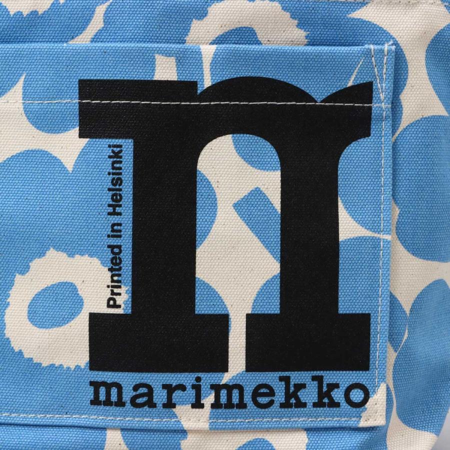 安い本物 マリメッコ MARIMEKKO ハンドバッグ ブルー ハンドバッグ ミニトート ウニッコ ロゴ 91970 845 MONOFORM UNIKKO