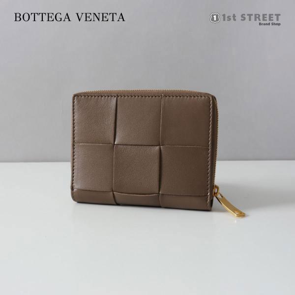 BOTTEGA VENETA ボッテガヴェネタ 2つ折財布 ブラウン イントレ BOTTEGA VENETA ボッテガヴェネタ 2つ折財布 ブラウン イントレ