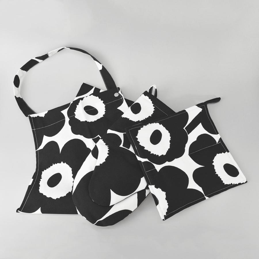 marimekko マリメッコ MARIMEKKO エプロン ブラック/ホワイト marimekko マリメッコ MARIMEKKO エプロン ブラック/ホワイト