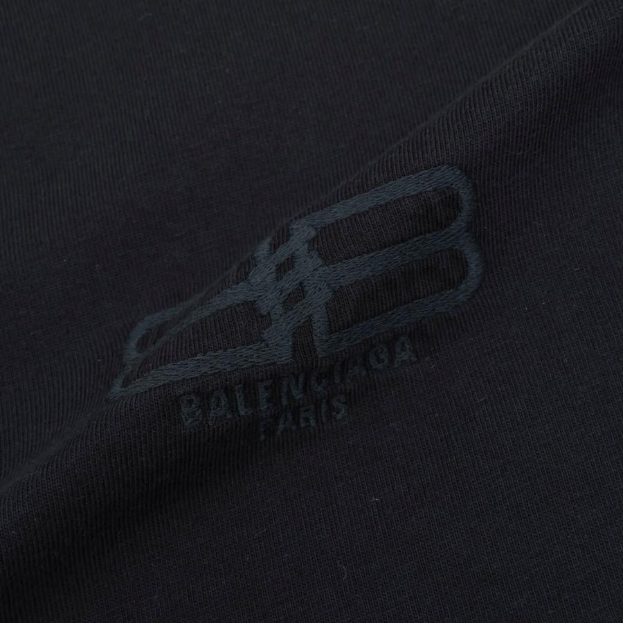 BALENCIAGA バレンシアガ Tシャツ 612966 TMVG7 8190 黒 BALENCIAGA バレンシアガ Tシャツ 612966 TMVG7 8190 黒