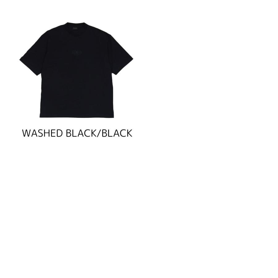 BALENCIAGA バレンシアガ Tシャツ 612966 TMVG7 8190 黒 BALENCIAGA バレンシアガ Tシャツ 612966 TMVG7 8190 黒