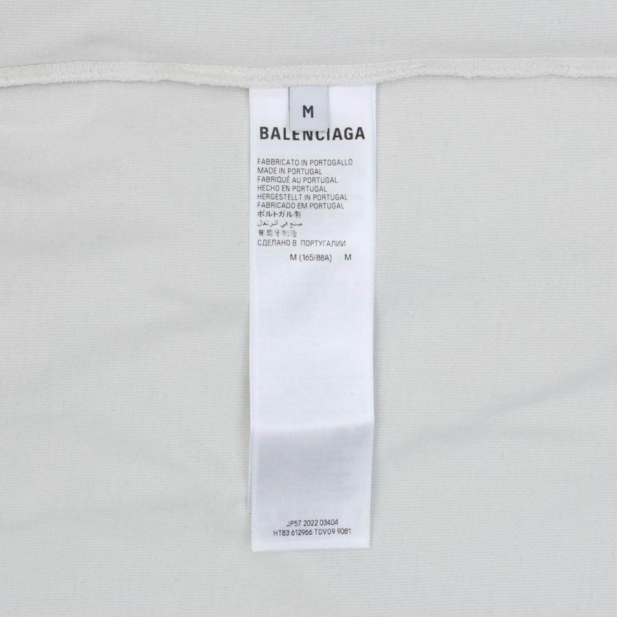 バレンシアガ BALENCIAGA Tシャツ ティーシャツ アパレル シンプル ロゴ おしゃれ 612966 DIRTY WHITE BLACK TOVO9 9081 メンズ｜1ststreet｜09