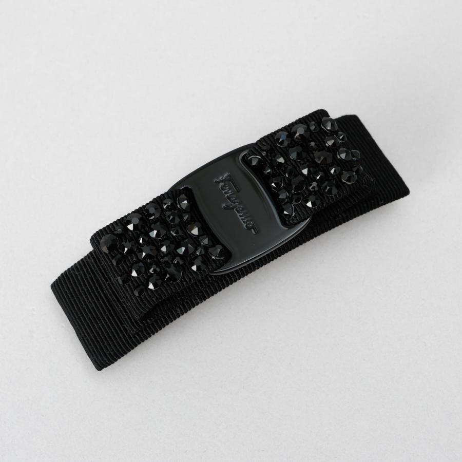 Salvatore Ferragamo◇フェラガモ◇バレッタ　ブラック サルヴァトーレ フェラガモ Salvatore Ferragamo バレッタ ヘア