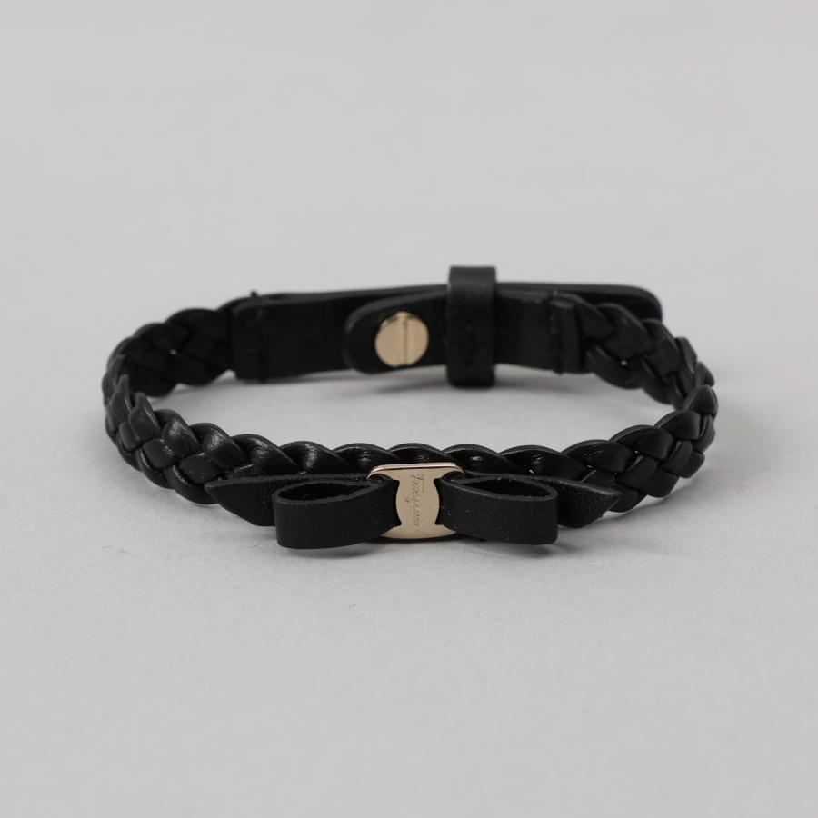 フェラガモ　リボン　Salvatore Ferragamo 黒 ブラック24.5 フェラガモ ブレスレット アクセサリー レディース ヴァラ