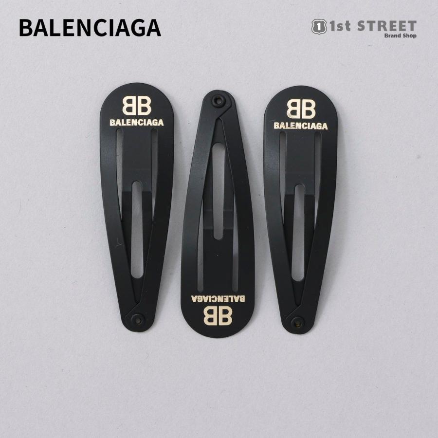 バレンシアガ BALENCIAGA バレッタ ブラック ゴールド ヘアピン 