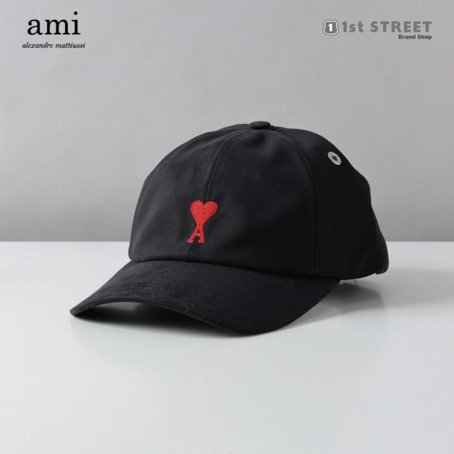 アミ パリス AMI PARIS キャップ ブラック アミ 帽子 キャップ 黒 無地 