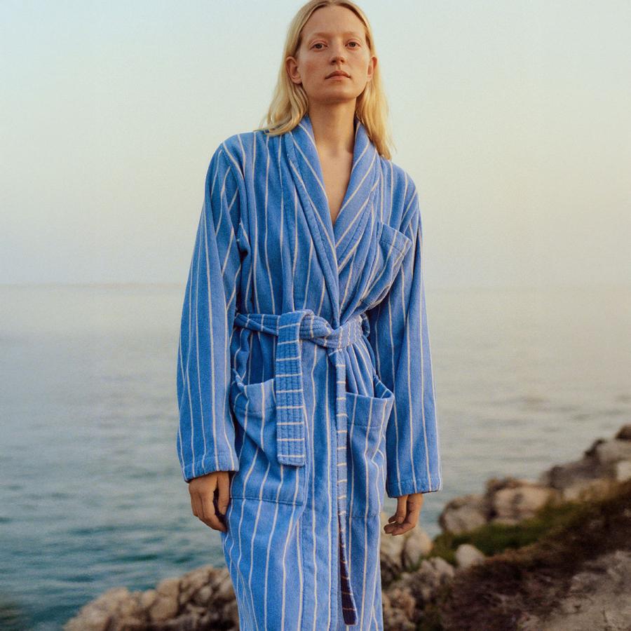 TEKLA（テクラ） 正規販売店 バスローブ パジャマ ボーダー ストライプ