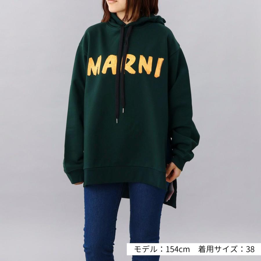 MARNI マルニ パーカー フーディ スウェット ホワイト グリーン MARNI マルニ パーカー フーディ スウェット ホワイト グリーン