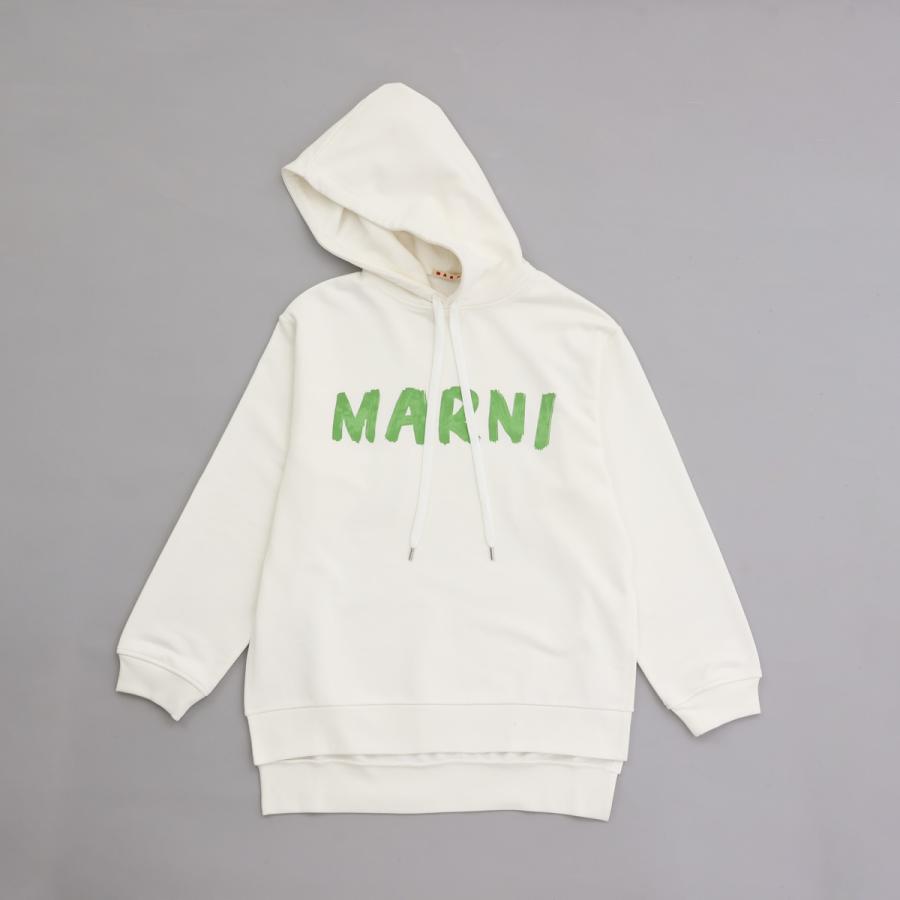 MARNI マルニ パーカー フーディ スウェット ホワイト グリーン MARNI マルニ パーカー フーディ スウェット ホワイト グリーン