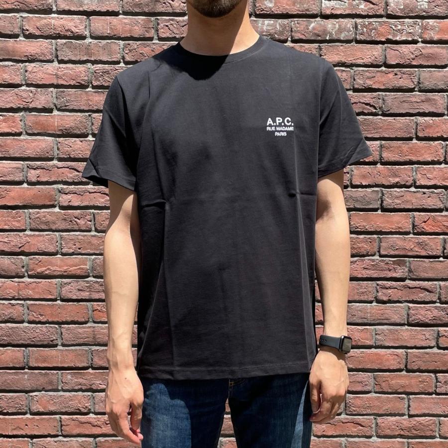 アーペーセー A.P.C. Tシャツ ブラック T-SHIRT RAYMOND メンズ H26840