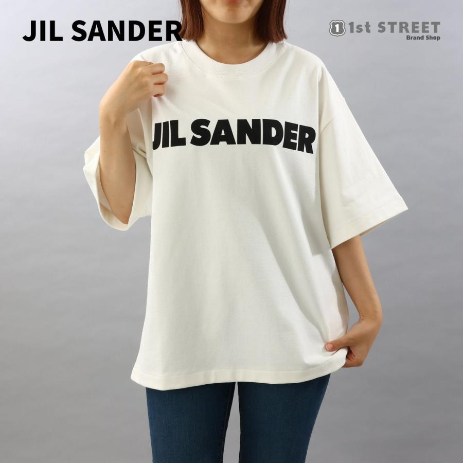 ジルサンダー JIL SANDER レディースTシャツ ホワイト J02GC0001 J45047 102 クルーネック オーバーサイズ 半袖 ロゴ  : j02gc0001-2 : 1stSTREET - 通販 - Yahoo!ショッピング