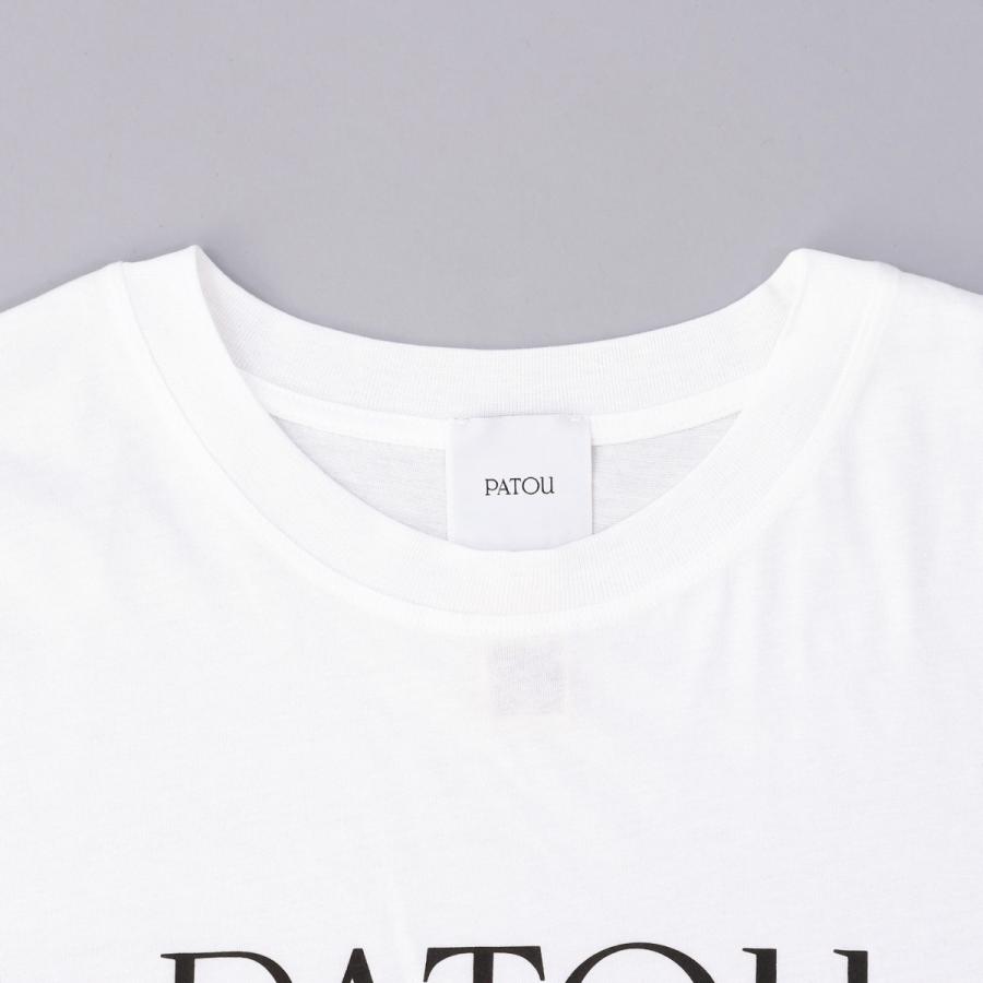 パトゥ PATOU Tシャツ ホワイト JE029 001W JERSEY ロゴ おしゃれ 人気 ブランド｜1ststreet｜09