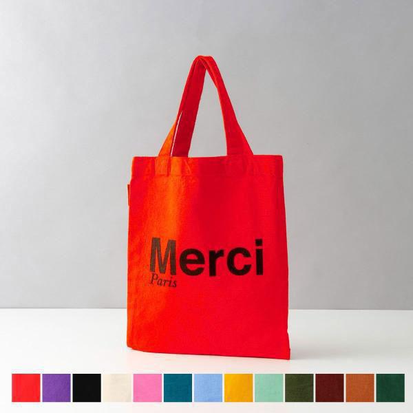 MERCI（メルシー） 並行輸入 トートバッグ ミニトート コットン ロゴ