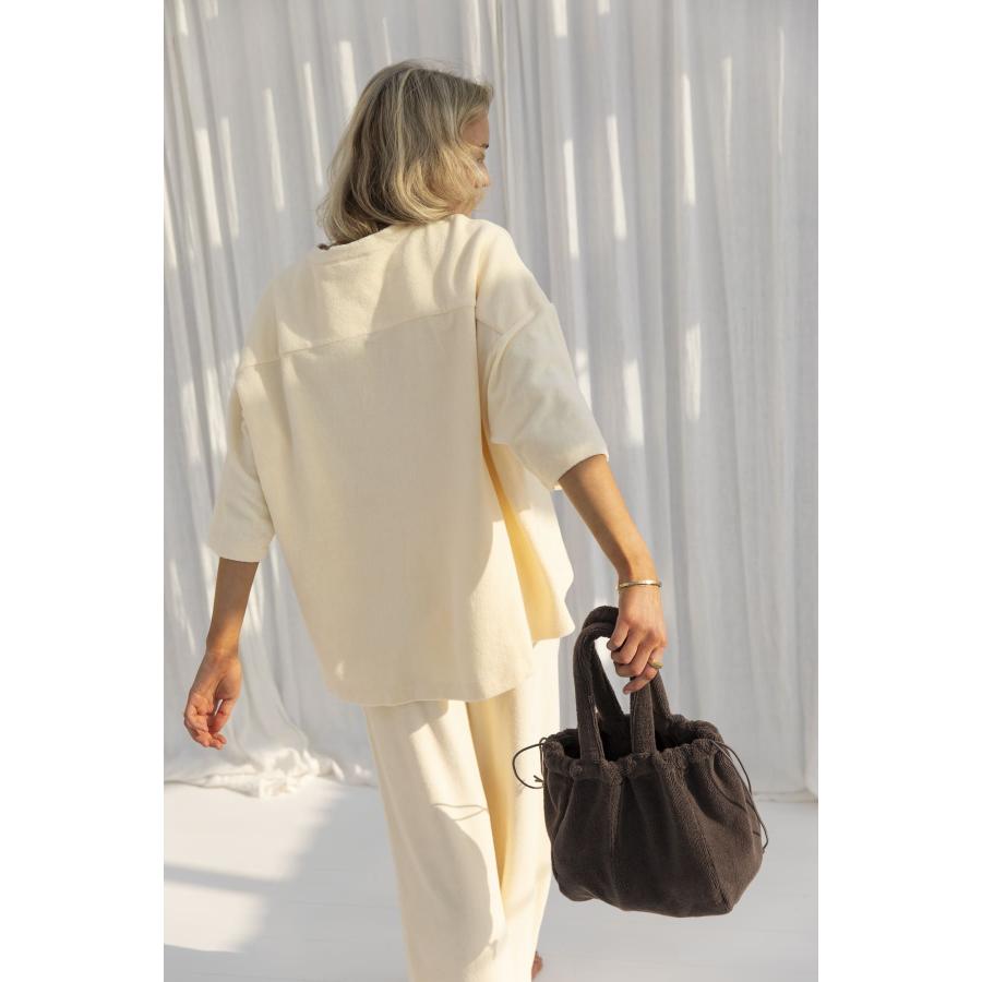 ボングスタ BONGUSTA ハンドバッグ バッグ スモール 巾着 無地 NARAM HANDBAG SMALL レディースの画像